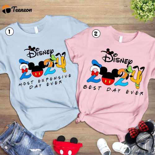 2024 Custom Disneyland Trip Shirt: Best Day Ever & WDW Disneyworld Family Vacation Girl Trip Matching Shirt