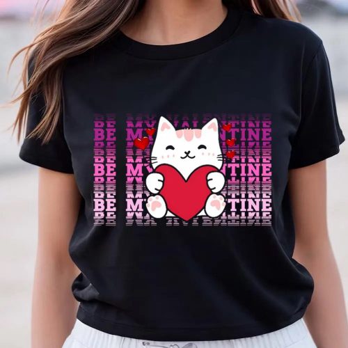 Cute Valentines Day Shirts, Happy Valentine Day Cat Will You Be My Valentine T-shirt