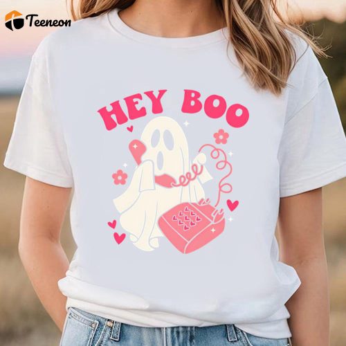 Cute Valentines Day Shirts, Hey Boo Valentine T-Shirt