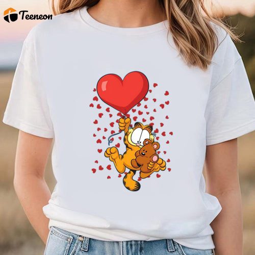 Cute Valentines Day Shirts, High On Love Garfield ValentineT-shirt