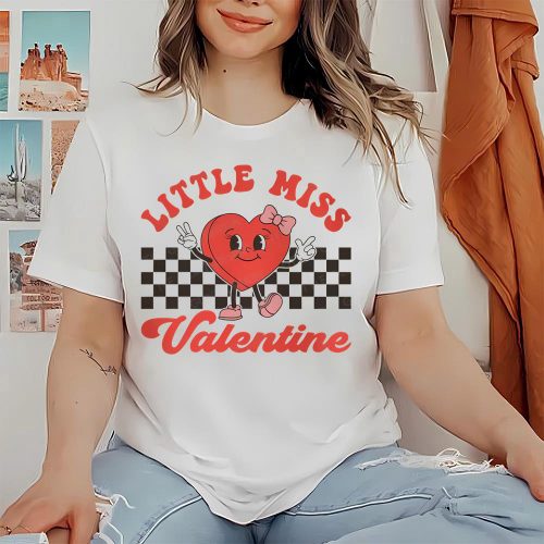 Shop Cute Valentine s Day Shirts: Little Miss Valentine Retro & More!