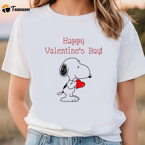 Cute Valentines Day Shirts, Peanuts Snoopy Happy Valentines Day Shirt