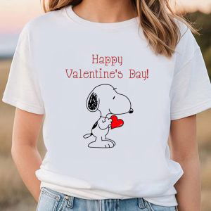 Cute Valentines Day Shirts, Peanuts Snoopy Happy Valentines Day Shirt