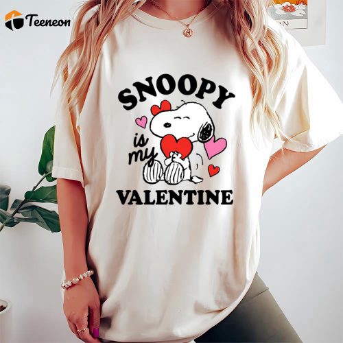 Cute Valentines Day Shirts, Peanuts Snoopy My Valentine T-Shirt