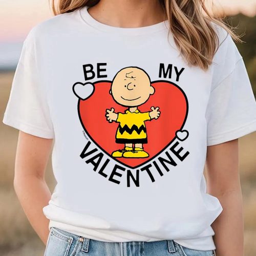 Cute Valentines Day Shirts, Peanuts Valentine Charlie Brown Heart T-Shirt