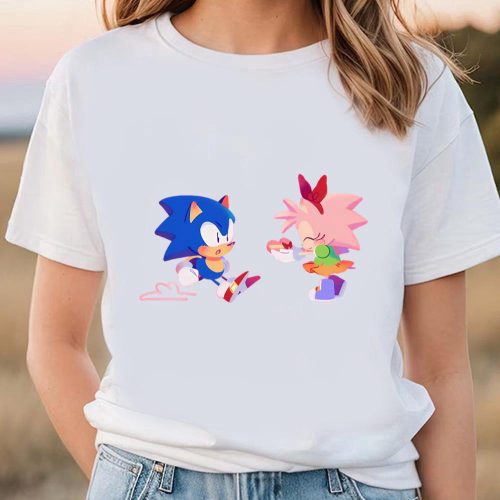 Cute Valentines Day Shirts, Sonic The Hedgehog Amy Rose Love Valentine T-Shirt