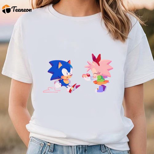 Cute Valentines Day Shirts, Sonic The Hedgehog Amy Rose Love Valentine T-Shirt