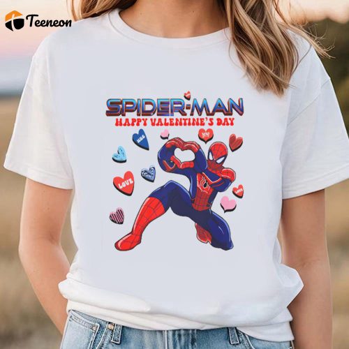 Cute Spiderman Valentines Day Shirts – Spread Love with Happy Valentines Day Shirt