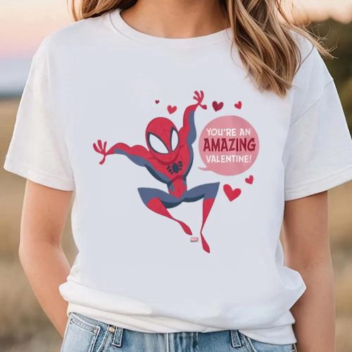 Cute Valentines Day Shirts, Spiderman Valentine You’re An Amazing Valentine T-Shirt