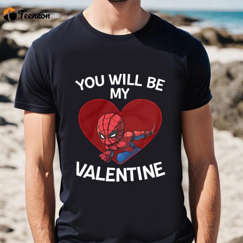 Cute Spiderman Valentine Shirt – Perfect Gift for Valentines Day