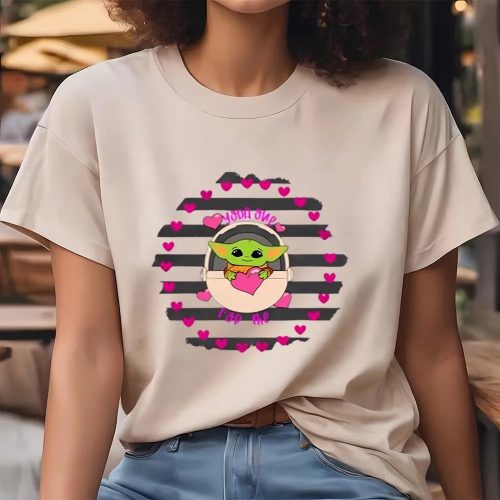 Cute Valentines Day Shirts, Star War Yoda One For Me Baby Yoda Valentines Day T-Shirt