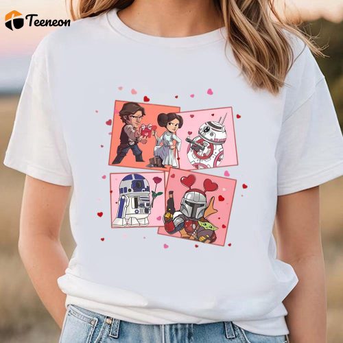 Cute Valentines Day Shirts, Star Wars Character Valentine Shirt