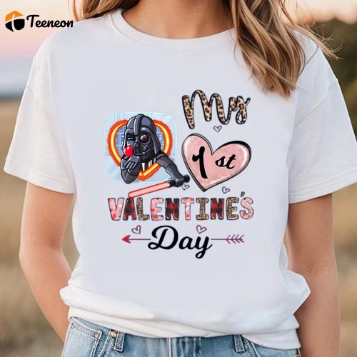 Cute Valentines Day Shirts, Star Wars My 1st Valentine’s Day Vintage Shirt