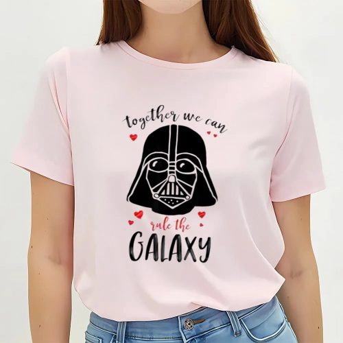 Cute Valentines Day Shirts, Star Wars Vader Rule Together Valentine’s T-Shirt