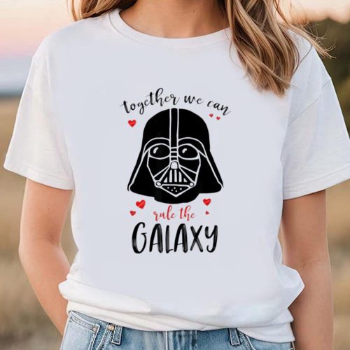 Cute Valentines Day Shirts, Star Wars Vader Rule Together Valentine’s T-Shirt