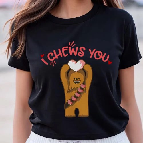 Cute Valentines Day Shirts, Star Wars Valentine’s Day Chewie Cute Heart Graphic T-shirt