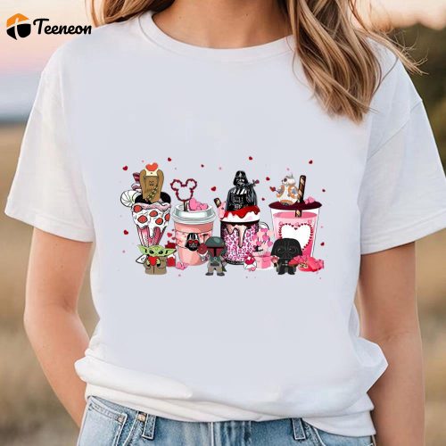 Cute Star Wars Valentine s Day Shirts: Celebrate with Coffee T-Shirt