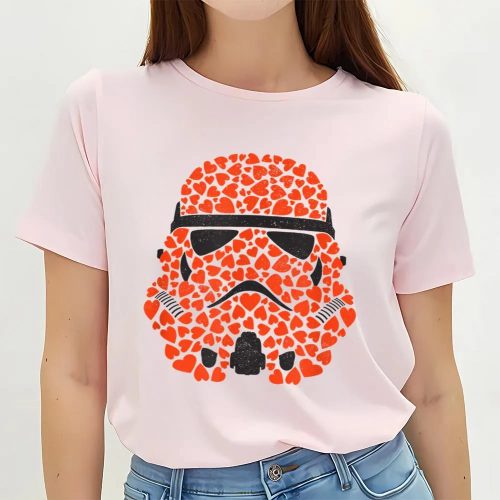 Cute Valentines Day Shirts, Star Wars Valentine’s Day Stormtrooper Hearts T-Shirt