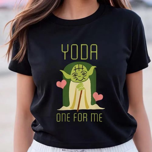 Cute Valentine s Day Shirts: Yoda One For Me – Star Wars Valentine Graphic