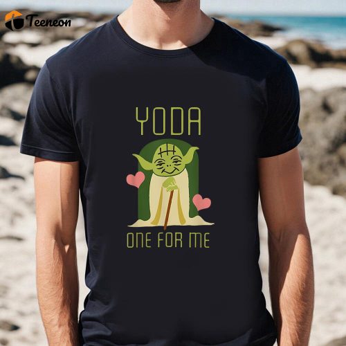 Cute Valentine s Day Shirts: Yoda One For Me – Star Wars Valentine Graphic