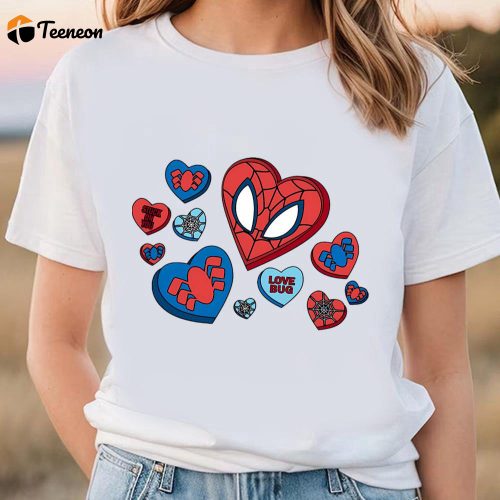 Cute Superhero Valentine s Day Shirts: Spider Man Love Bug Shirt