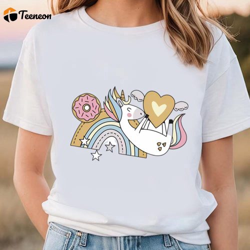 Sweet Unicorn Valentine T-shirt: Cute Valentines Day Shirts