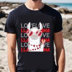 Cute Valentines Day Shirts, The Llama Of Love Valentine Day T-shirt