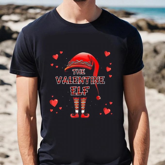 Cute Valentines Day Shirts, The Valentine Elf Valentine’s Day T-Shirt