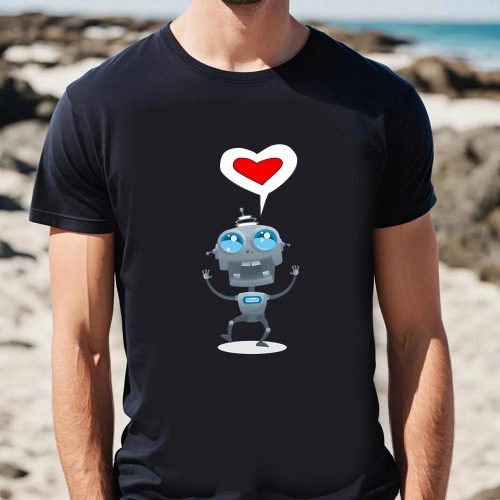 Cute Valentine s Day Shirts: Toy Robot Design for a Fun and Stylish Celebration