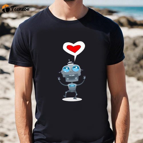 Cute Valentine s Day Shirts: Toy Robot Design for a Fun and Stylish Celebration