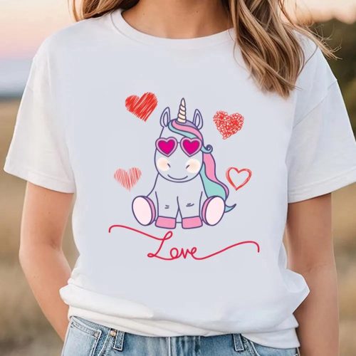 Cute Unicorn Valentine s Day Shirt: Sweet Lovers Gift Tee