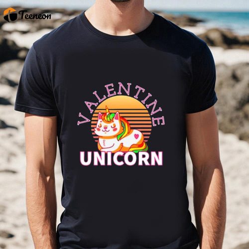 Cute Unicorn Valentine Shirts for Girls & Women – Perfect Gift for Valentine s Day