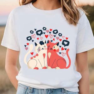 Cute Valentine s Day Shirts: Gift Your Lover a Charming Valentine Cat T-Shirt!