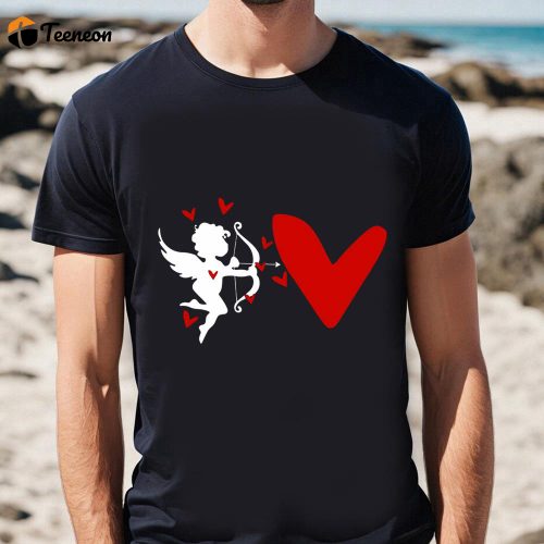 Cute Valentine s Day Shirts: Love-struck by Valentine Cupid s Shot – Shop Now!