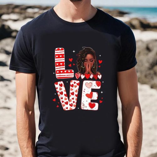 Cute Valentines Day Shirts, Valentine Days Black African American Costume Melanin Women Shirt