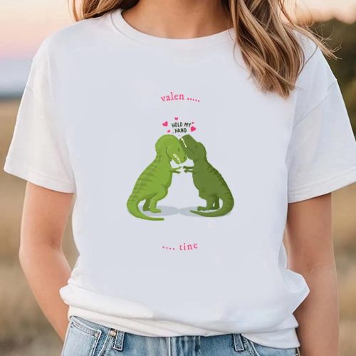 Cute Valentines Day Shirts, Valentine Dinosaur T-Shirt