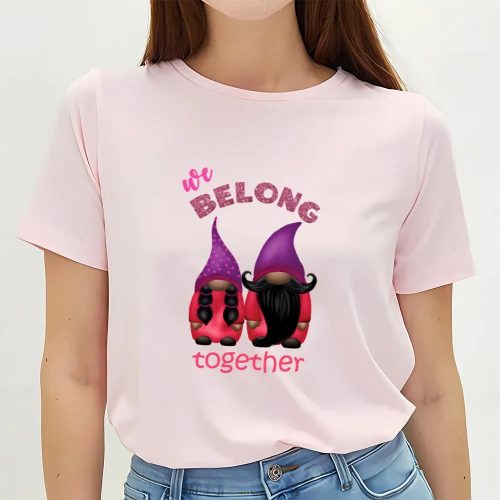 Cute Valentines Day Shirts, Valentine gnomes we belong together T-Shirt