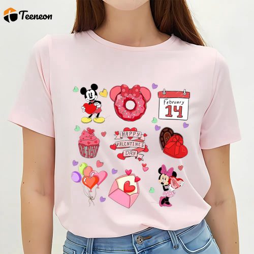 Cute Valentines Day Shirts, Valentine Mouse Snack Valentine’s Day Shirt