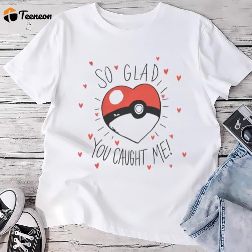 Cute Valentines Day Shirts, Valentine Pokemon Pokeball T-shirt