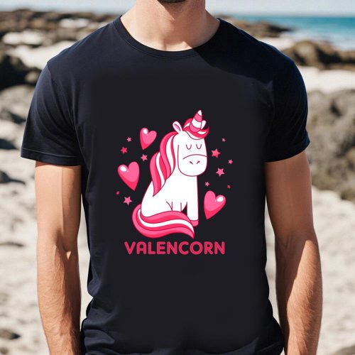 Cute Valentines Day Shirts, Valentine Unicorn T-Shirt