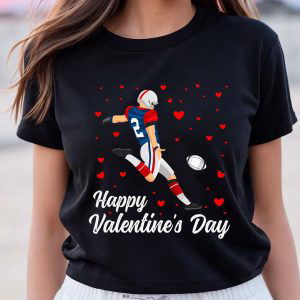 Cute Valentines Day Shirts, Valentine’s Day American Football Or Rugby Lover Gift T-Shirt