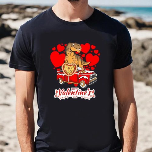 Cute Valentines Day Shirts, Valentines Day Dinosaur Lovesaurus T rex Gifts Men women T-Shirt