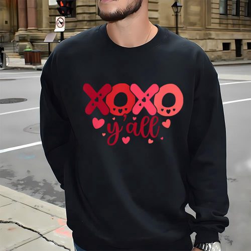 Cute Valentines Day Shirts, Valentines Day For Men And Women xoxo Y’all T-Shirt