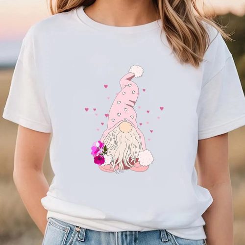 Cute Valentines Day Shirts, Valentine’s Day Love Gnome T-Shirt