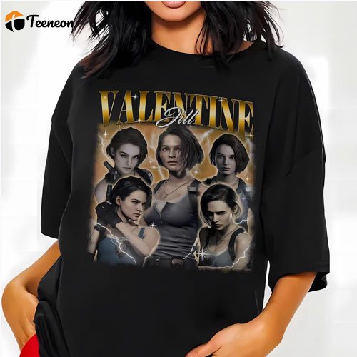 Cute Valentines Day Shirts, Vintage Jill Valentine Shirt