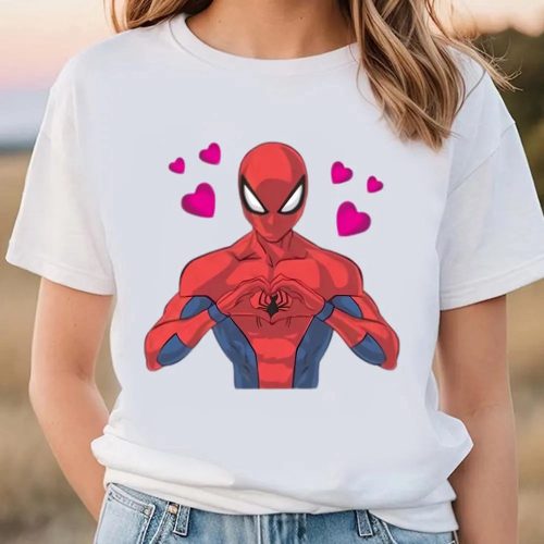 Cute Valentines Day Shirts, Vintage Love Spiderman Valentines T-Shirt