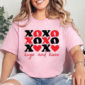 Cute Valentines Day Shirts, xoxo Hugs And Kisses Valentine Shirt