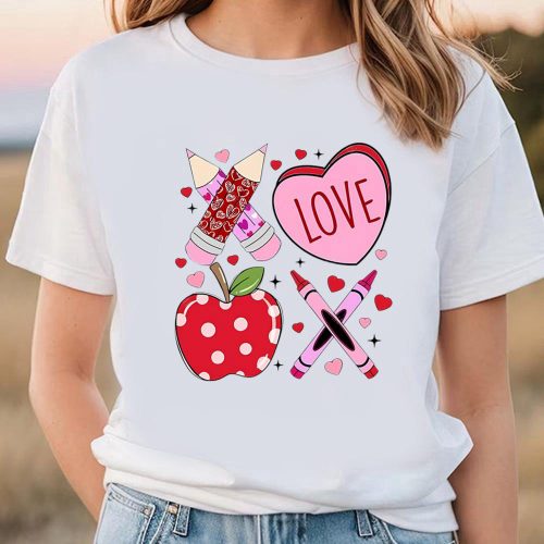 Cute Valentines Day Shirts, xoxo Teacher School Valentine Shirt