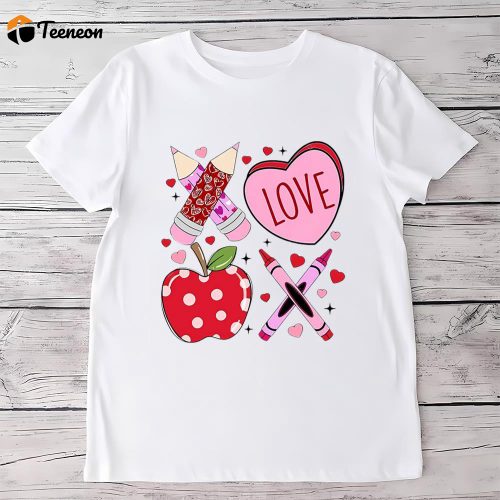 Cute Valentines Day Shirts, xoxo Teacher School Valentine Shirt