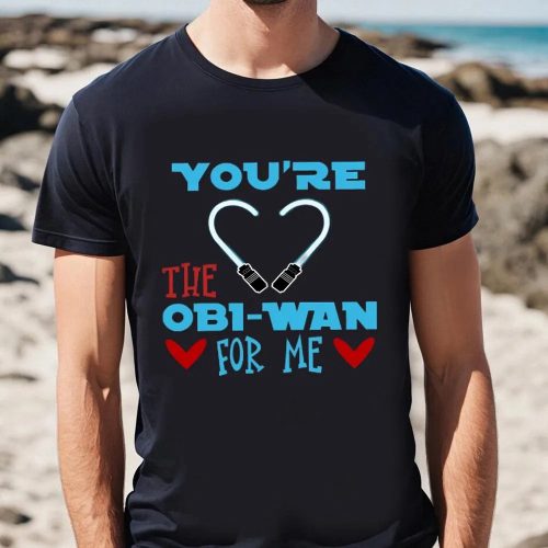 Cute Valentines Day Shirts, You Are The Obi-Wan For Me Heart T-shirt, Disney Star Wars Valentine Shirt